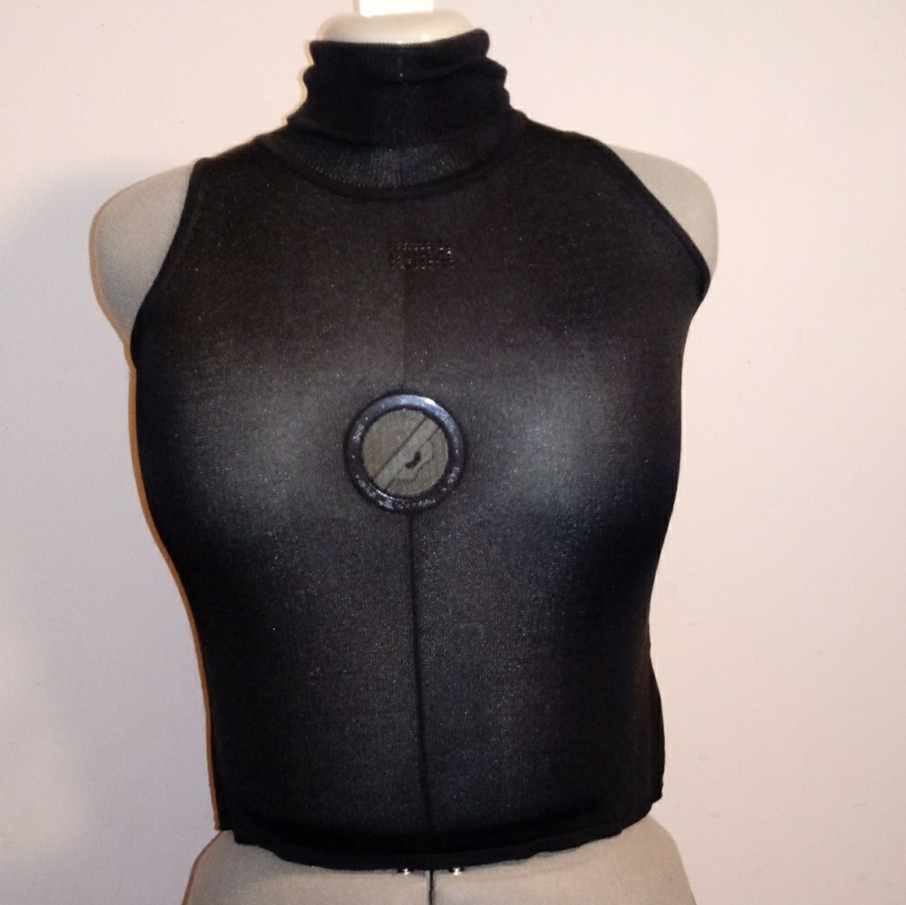 Vintage Versace Classic V2 Black Turtle Neck S42